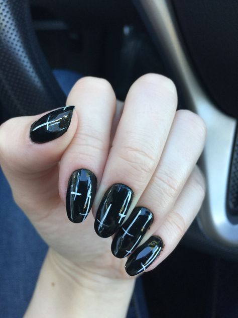 My super-long, super-evil concert nails! Jelly Roll Nail Ideas, Concert Nails Ideas, Nails Ideas Long, Evil Nails, Jelly Roll Concert, Nails Concert, Man Bun Undercut, Braid Front Of Hair, Ancient Chinese Hairstyles