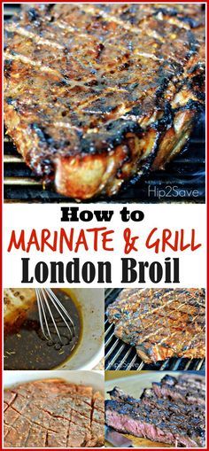 London Broil Marinade, Grilled London Broil, London Broil Recipes, Beef Marinade, London Broil, Summer Recipe, Beef Dinner, On The Grill, Food For A Crowd