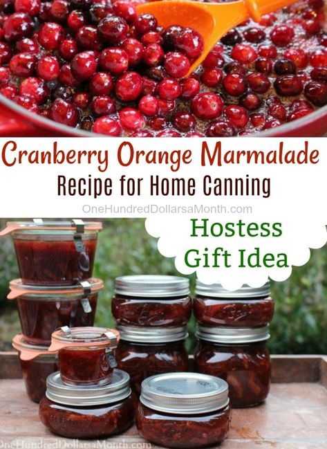 Cranberry Orange Marmalade - One Hundred Dollars a Month Acrylic Nail Designs Oval Shape, Nail Designs Oval Shape, Cranberry Sauce With Orange Marmalade, Cranberry Orange Jam Recipe, Cranberry Orange Marmalade, Cranberry Sauce With Orange, Orange Marmalade Recipe, Pickle Vodka, Canning Jam Recipes