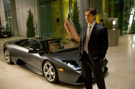 Batman Lamborghini, Christian Bale Batman, Bale Batman, Wayne Enterprises, Batman Film, Lamborghini Murcielago, Batman Begins, The Dark Knight Rises, Christian Bale