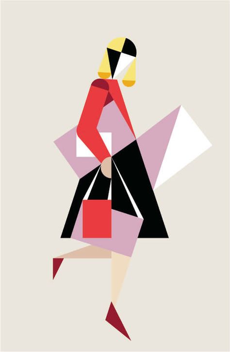 Geometric Illustrations on Behance Form In Art, Elements Of Design Shape, Geometric People, Colorful Combinations, Geometric Artists, Geometric Shapes Design, Illustration Series, Minimal Painting, Geometric Shapes Art