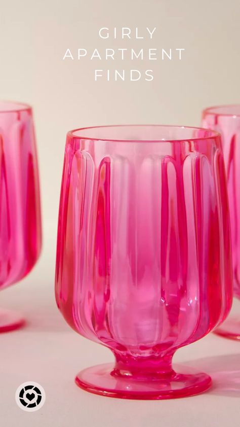 I am obsessed with these acrylic glasses!! So cute for a girls’ night and a first apartment. Even for college houses! I love & is in theme for Barbie !! Follow my shop @AvaSprochi on the @shop.LTK app to shop this post and get my exclusive app-only content! #liketkit #LTKhome #LTKBacktoSchool #LTKFind @shop.ltk https://liketk.it/4fPxI Orange And Pink Apartment, Cute Glassware, Funky Glassware, Barbie Apartment, Pink Kitchenware, College Houses, Cute Wine Glasses, Acrylic Wine Glasses, Colorful Dinnerware