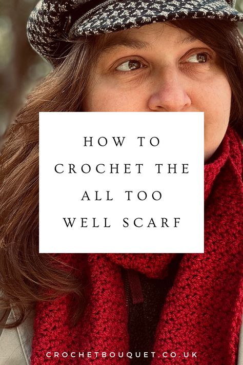 How to crochet the All Too Well Scarf, featuring me looking all soulful and trying my best to Recreate the Taylor's Version Album cover with what I had in my house. Crochet All Too Well Scarf, Crochet Taylor Swift Scarf, All Too Well Scarf Pattern, Taylor Swift Red Scarf Crochet, All Too Well Scarf Crochet, Taylor Swift Crochet Ideas, All Too Well Scarf, Taylor Swift Crochet, Crochet Moss Stitch