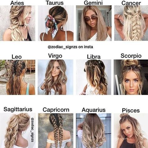 Taurus Hairstyles, Aquarius Hairstyles, Aquarius Life, Taurus Zodiac Facts, Hair Tips Video, Sagittarius And Capricorn, Virgo And Libra, Zodiac Star Signs, Taurus And Gemini