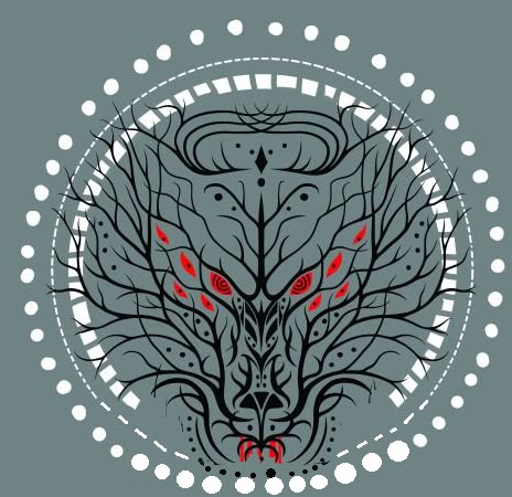 Dread Wolf Dragon Age, Dragon Age Tattoo Design, Dragon Age Dread Wolf, Dragon Age Tattoo Ideas, Dragon Age Tattoo, Thunder Warrior, Dragon Age Tarot Cards, Age Tattoo, Dread Wolf