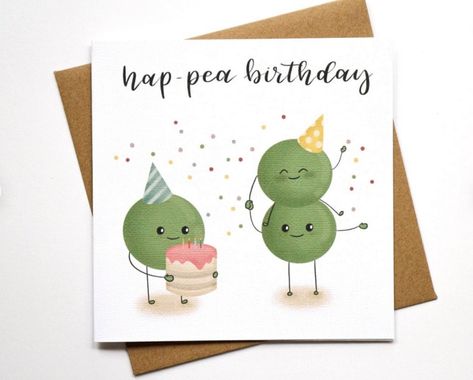 Funny Bday Card, Kawaii Cake, Birthday Card Puns, Birthday Puns, Happy Christmas Card, Food Pun, Pun Card, Happy Birthday Funny, Bday Cards