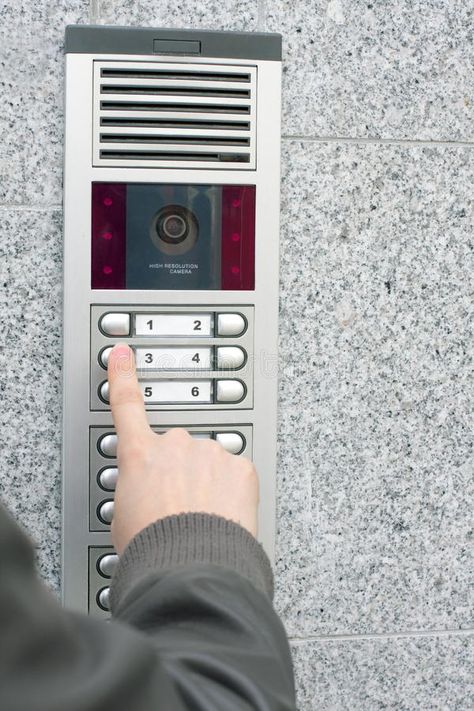 Video intercom in the entry of a house. Safety background #Sponsored , #ad, #Affiliate, #intercom, #background, #Safety, #Video Commercial And Residential Building, House Safety, Safety Video, Intercom System, Story Building, Electric Gates, Moving House, Office Phone, Home Makeover