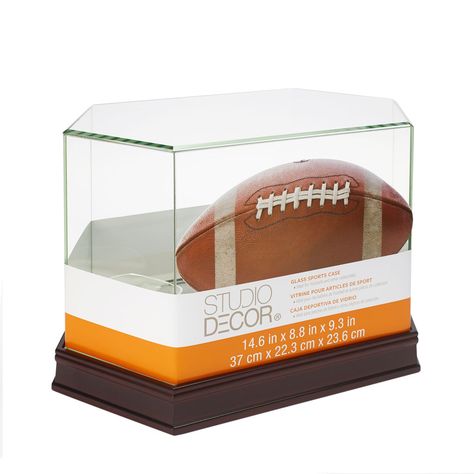 Show off your cherished football, model car or other memorabilia in this glass-enclosed display case. It even has a mirrored bottom to better showcase your collectibles. This case makes a beautiful addition to your home décor. Sport Decor, Football Displays, Case Studio, Sports Frames, New Sports Cars, Jaguar Xk, Exotic Sports Cars, Michael Store, Studio Decor