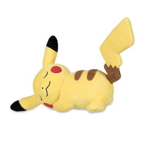 Image for Sleeping Pikachu Poké Plush - 9 1/2 In. from Pokemon Center Pikachu Stuffed Animal, Pokemon Room, Pokemon Birthday Party, Pikachu Plush, Original Pokemon, Plushie Patterns, Pokemon Toy, Pokemon Center, Pokemon Birthday