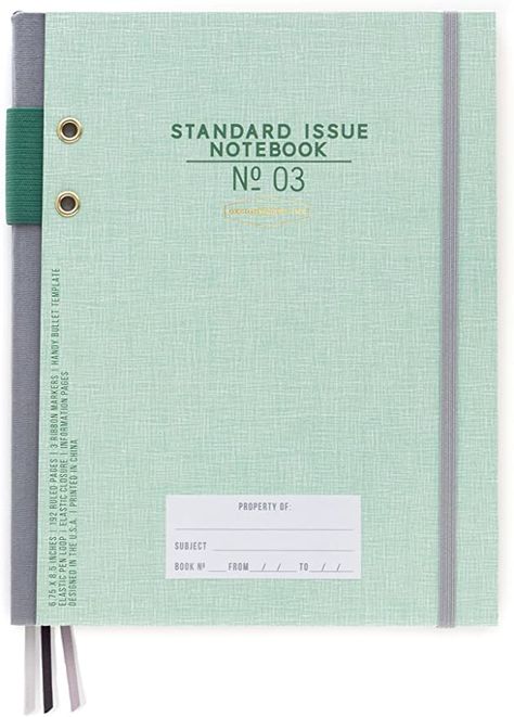 Amazon.com : DesignWorks Ink Standard Issue Bound Personal Journal, Green : Office Products Notes Letters, Green Office, Personal Journal, Green Books, Office Products, Book Of Shadows, Notebook, Stationery, Green