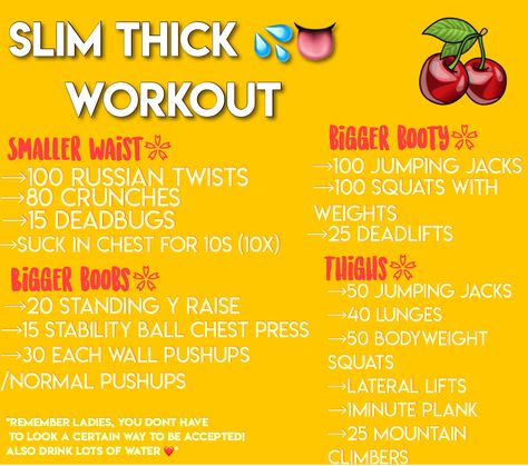 Slim thick workout❤️ Nice Aesthetic, Mental Health Articles, Fitness Career, Health Humor, Skin Care Routine For 20s, Summer Body Workouts, Aesthetic Memes, Nutrition Articles, Baddie Tips