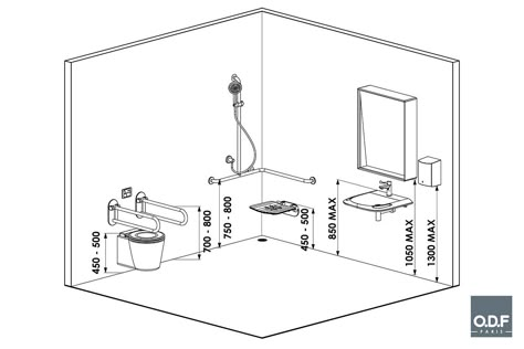 Bathroom Remodel Plans, Bathroom Layout Plans, Accessible Bathroom Design, Disabled Bathroom, Spavaća Soba, Bathroom Sanitary, Comfort Room, Membrane Structure, Bathroom Plan