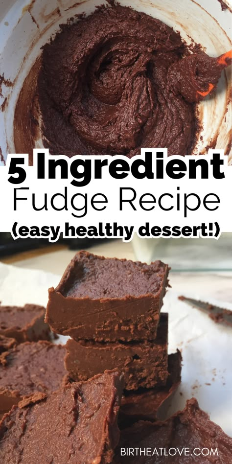 Simple 5 ingredient Fudge Recipe! This healthy fudge recipe is one of my favorite easy healthy desserts for Christmas. It has NO refined sugar! Plus it's a great no bake dessert recipe that good for clean eating and weight loss. A good Christmas treat that your family will never guess is healthy! Vegan, dairy free, gluten free, paleo, and keto friendly! #healthydesserts #fudge #Christmastreat Healthy No Sugar Desserts, Healthy Deserts Recipes Clean Eating, Simple Healthy Desserts, Healthy Fudge Recipe, Easy Healthy Desserts, Coconut Oil Fudge, Desserts For Christmas, Easy Desserts For Kids, Healthy Lactation Cookies