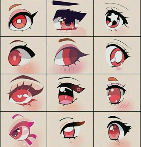 Anime Eye Shape Reference, Character Attributes, Faces Anime, Caricature Design, Cartoon Noses, Eye Shading, Anime Nose, Chibi Eyes, Cute Eyes Drawing