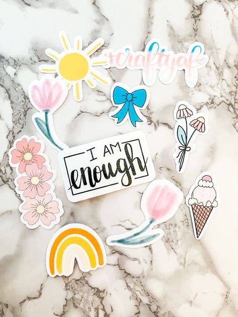 Click to get my free sticker design bundle #stickers #silhouettecameo #stickershop Expressions Vinyl, Free Printable Stickers, Free Svgs, How To Make Stickers, Designs For Cricut, Sticker Bundle, Cricut Free, Patterned Vinyl, Cricut Creations