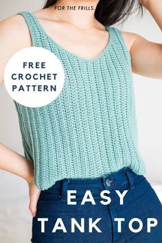 Free Crochet Tank Top, Crochet Tank Top Pattern, Crochet Tank Top Free, Crochet Tank Tops, Gilet Crochet, Tank Top Pattern, Crochet Crop Top Pattern, Free Aesthetic, Mode Crochet