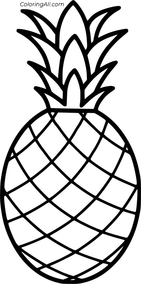 15 free printable Pineapple coloring pages in vector format, easy to print from any device and automatically fit any paper size. Peacock Drawing Images, Pineapple Coloring Page, Pineapple Sketch, Pineapple Template, Kids Colouring Printables, Pineapple Pictures, Pineapple Printable, Pineapple Drawing, Fruit Coloring Pages