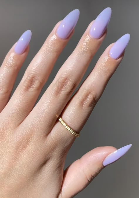 Milky Pastel Nails, Natrual Nails, Sassy Nails, Cute Simple Nails, Lavender Nails, Subtle Nails, Simple Gel Nails, Cute Acrylic Nail Designs, Nails Only