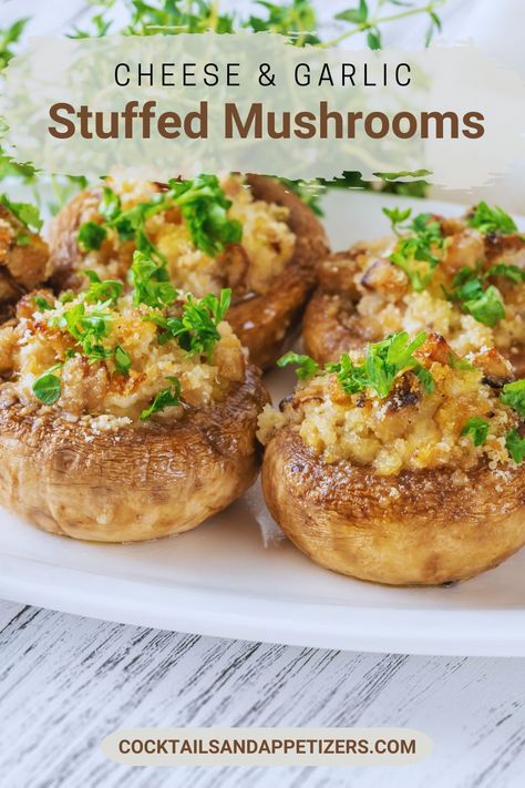 This best stuffed mushrooms appetize recipe has baby bella mushrooms stuffed with a mixture of cream cheese, herbs, garlic and more. Keto stuffed mushrooms can also be made with portobello mushrooms or cremini mushrooms. Easy to make ahead stuffed mushroom party appetizer. Appetizers With Mushrooms, Baby Bella Mushroom Recipes, Stuffed Mushrooms With Cream Cheese, Keto Stuffed Mushrooms, Cream Cheese Stuffed Mushrooms, Easy Stuffed Mushrooms, Easy Stuffed Mushroom Recipe, Best Stuffed Mushrooms, Baked Stuffed Mushrooms