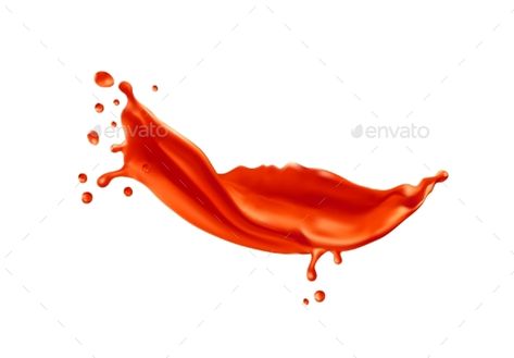 Ketchup Tomato Sauce Red Paint Realistic Splash Paint Realistic, Printable Things, Splash Effect, Illustrator Design Tutorial, Barbeque Sauce, Illustrator Design, Tomato Ketchup, Tomato Juice, Red Sauce