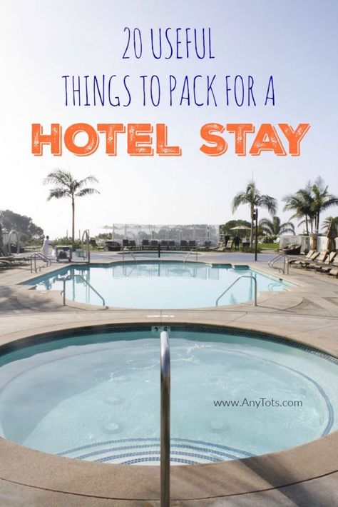 20 Useful Things to Pack for a Hotel Stay whether you're traveling with kids, going on an international trip, or simply doing a Staycation. Get your Hotel Packing Essentials ready. More Travel Tips and Travel Destinations on www.anytots.com #Travel #FamilyTravel #Hotel #PackingList Hotel Must Haves, Hotel Snacks To Pack, Hotel Staycation, Vacation Prep, Hotel Hacks, Things To Pack, International Trip, Travelling Tips, Travel Nurse