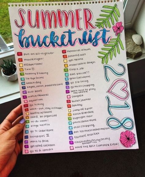 HOW TO BE A VSCO GIRL - ☆ BUCKET LIST ☆ - Wattpad Summer Bucket List For Teens, Ultimate Summer Bucket List, Best Friend Bucket List, Bucket List For Teens, Summer To Do List, Memory Album, Summer Fun List, Summer Bucket List, Summer Goals