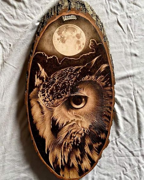 Pyrography Stencils Free Printable, Wood Carving And Burning, Pyrography Wall Art, Laser Burning Ideas, Owl Woodburning, Pyrography Owl, Owl Wood Burning, Woodburning Art, Wall Art Projects