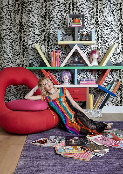 Miley Cyrus Shows Off her 'Rock and Roll' California Home Designed by Mom Tish — See Inside! Miley Cyrus House, Chris Stein, Morrison Hotel, Lawson Fenning, Life Paint, Memphis Design, Glam Room, Takashi Murakami, Debbie Harry