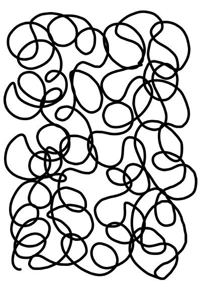 Squiggly line doodle Graphic Moodboard, Squiggle Art, Squiggly Lines, Collage Fodder, Bad Drawings, Line Doodles, Wire Sculpture, Graphic Design Print, Shape And Form