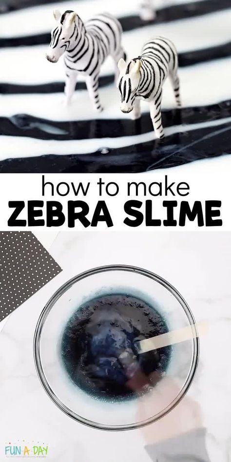 Zebra Slime That's Perfect for a Zoo Theme [Video] [Video] Zoo animals preschool, Animal