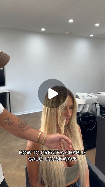 Charlie Gauci on Instagram: "How to create loose waves! This would have to be my most requested video so here it is!! 🫶🏻  #haircurlingtutorial #charliegaucihair #hairtransformation #balayage #fyp #hairturtorial #hairwavetutorial" S Wave Curls, How To Do Loose Curls, Loose Waves Hair Tutorial, Long Loose Waves, Soft Waves Hair, Big Waves Hair, Wave Curls, How To Dye Hair At Home, Curl Tutorial