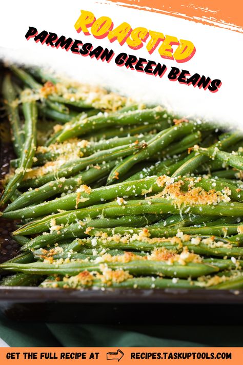 Discover the perfect side dish with our Roasted Parmesan Green Beans recipe! Crisp-tender green beans are tossed in olive oil, sprinkled with fresh parmesan, and roasted to perfection. This simple yet delicious dish adds a flavorful twist to any meal, making it an ideal accompaniment for family dinners or holiday gatherings. Easy to prepare and packed with flavor, these green beans will impress even the pickiest eaters. Elevate your culinary skills and bring a burst of color and taste to your plate! Click to find Roasted Parmesan Green Beans, Parmesan Green Bean Recipes, Parmesan Roasted Green Beans, Delicious Green Beans, Parmesan Green Beans, Green Beans Recipe, Roasted Green Beans, Beans Recipe, Fresh Green Beans