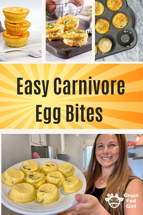 Easy Carnivore Starbucks Egg Bite Recipe Scooters Egg Bites, Easy Carnivore Recipes, Egg Bites Low Carb, Best Egg Bites Recipe, Carnivore Breakfast Ideas Easy, Carnivore Diet Recipes Breakfast, Low Carb Egg Bites, Carnivore Egg Recipes, Easy Egg Bites