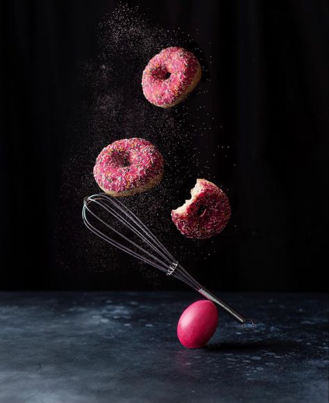 #bookillustration #donutlover #flying #cooking #aesthetic #character by Alina Nikitaeva Alinafineart Donut Photography, Aesthetic Character, Cooking Aesthetic, 3 Sisters, Surreal Photos, Advertising Design, Donuts, Food Photography, Photography