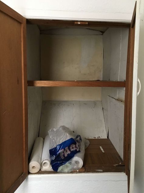 Out with the old, in with a new built-in closet - IKEA Hackers Tiny Cupboard Ideas, Converted Closet, Airing Cupboard, Built In Cupboards, Small Cupboard, Build A Closet, Ikea Hackers, Cupboard Storage, Ikea Hack