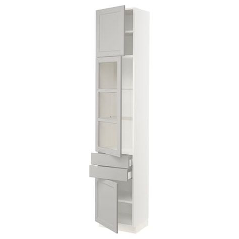 Affordable High Cabinets & Tall Kitchen Units - IKEA Pantry Cabinet Ikea, Pantry Kitchen Cabinets, Tall Kitchen Storage, Kitchen Standing Cabinet, Kitchen Cabinets Fronts, Ikea Pantry, Cabinets Ikea, Tall Kitchen Cabinets, Kitchen Storage Units