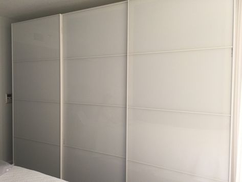 PAX wardrobe sliding doors Pax Wardrobe Sliding Doors, Ikea Sliding Wardrobes, Ikea Sliding Door, Ikea Pax Doors, Wardrobe Sliding Doors, Ikea Room Divider, Wardrobe Sliding, Sliding Door Window Treatments, Ikea Wardrobe