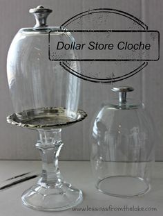 Garden Party Decorations Diy, Diy Garden Party, Cloche Decor, Dollar Store Hacks, Diy Dollar Tree Decor, Dollar Tree Decor, Dollar Tree Diy Crafts, Diy Dollar Store Crafts, The Bell Jar