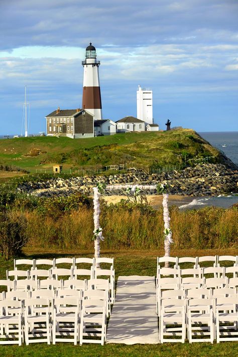 360 East at Montauk Downs Weddings | Get Prices for Hamptons Wedding Venues in Montauk, NY Montauk Wedding, Lighthouse Wedding, Montauk Ny, Hamptons Wedding, June Bride, Wedding Venue Locations, Service Management, Maryland Wedding Venues, Botanical Gardens Wedding