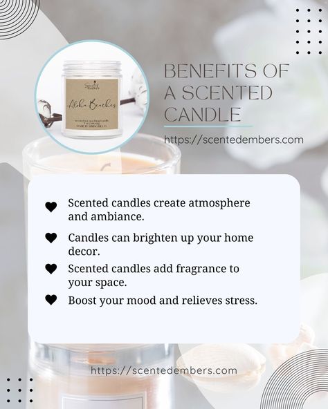 Candle Post Ideas, Soy Candle Benefits, Candle Benefits, Soy Candle Facts, Contents Ideas, Candle Facts, Candle Video, Homemade Candle Recipes, Candles Making