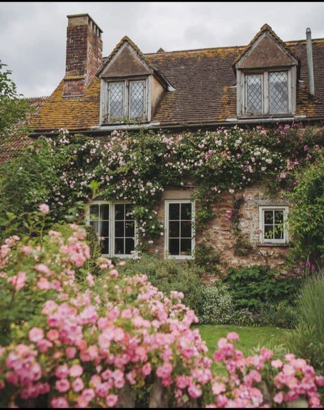 The Things We Leave Unfinished, Roses Growing, Moore House, England Countryside, European Cottage, English Country Cottage, Country Cottages, Stone Cottages, Open Day