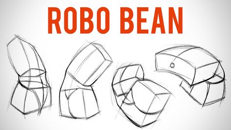 How to Draw Structure in the Body – Robo Bean Robo Bean Anatomy, Bean Method Drawing, Bean Torso, Body Construction Drawing, Torso Construction, Drawing Torso, Understanding Anatomy, Figure Anatomy, Animation Mentor