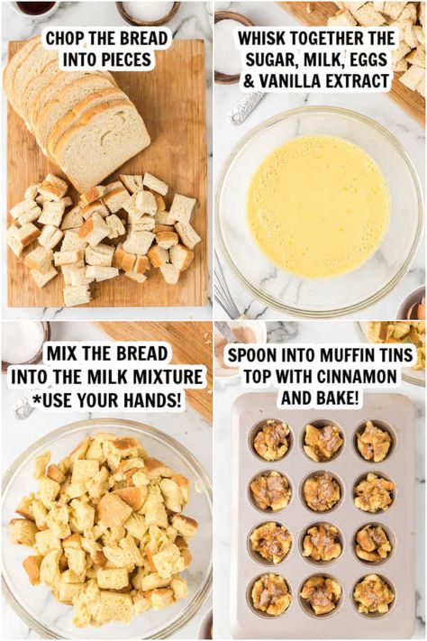 French Toast Muffins Recipe, French Toast Bites Recipe, Easy Baked French Toast, Xmas Morning, Easy French Toast Bake, Bear Food, French Toast Bites, Easy French Toast, French Bread French Toast