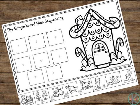 Retell Kindergarten, Gingerbread Man Activities Kindergarten, Gingerbread Man Kindergarten, Free Printable Gingerbread Man, Gingerbread Kindergarten, Gingerbread Classroom, Gingerbread Man Preschool, Preschool Gingerbread, Gingerbread Man Free