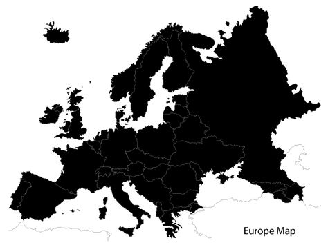 Free Vector Europe Map. Download Free outline map in European countries, border in Adobe Illustrator AI format.. More Free Vector Graphics, www.123freevectors.com Detailed World Map, Animal Head Wall, European Map, Map Background, Europe Map, Vector Free Download, Photos Hd, Map Vector, Map Design