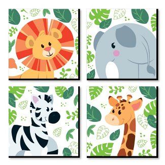 Jungle Safari Nursery Decor : Target Jungle Safari Nursery, Animal Kids Room, Animal Baby Shower Theme, Nursery Decor Prints, Animal Party Theme, Wall Art Decor Prints, Animal Wall Art Nursery, Modern Nursery Decor, Safari Nursery Decor