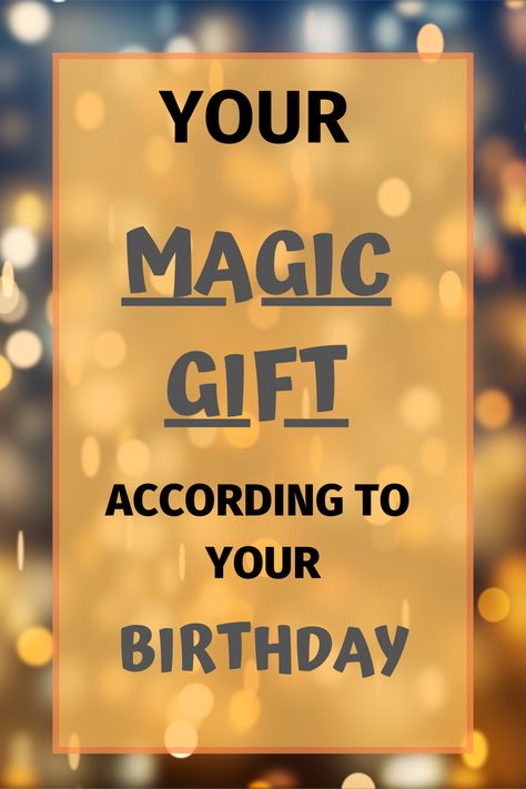 Everything happens for a reason. Everything happens when it needs to happen. Your soul decided for a specific reason to come back to earth the day of your birth. And with your birthday you were given a special magic gift. Find out what your magic gift is according to your birthday! #witches #spirituality #magic #gift #numerology #lifepath #numbers #angel Witches Numbers, Birthday Spells Magic, Lifepath Numbers, Birthday Manifestation, Dreams Facts, Magical Numbers, Herbal Potions, Psychology Quiz, Magic Numbers