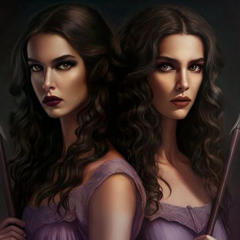 Vittoria and Emilia DiCarlo!! From the Kingdom of the Wicked Series by @kerrimaniscalco ! Made with Midjourney AI and photo editing. . . #kingdomofthewicked #kingdomofthecursed #kingdomofthefeared #kotwseries #kingdomofthewickedseries #emilia #vittoria #emiliadicarlo #vittoriadicarlo #goddessoffury #goddessofdeath #queenofthesevencircles #goddessoftheunderworld #ladyvengeance #daughterofthemoon #princesofhell #princeofhell #princewrath #wrath #kotw #sevendeadlysins #housewrath #housevengeance # Emilia Kingdom Of The Wicked, The Kingdom Of The Wicked, Wicked Fanart, Wicked Book Series, Ar Reading, Kingdom Of The Wicked, Aphrodite Art, Kerri Maniscalco, Wicked Book