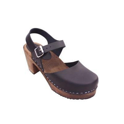 Highwood Dark Taupe Lotta Clogs, Ingenue Natural, Lotta From Stockholm, Style Clogs, High Heel Clogs, Brown Clogs, Clogs Heels, Mary Jane High Heels, Swedish Clogs