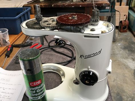 Restoring a 1951 Kenwood “Chef” Electric Food Mixer – Part 3 – Once Around the Block Kenwood Mixer, Kenwood Chef, Food Mixer, Chef Logo, Electric Foods, Selling On Ebay, The Block, Espresso Machine, Food Grade